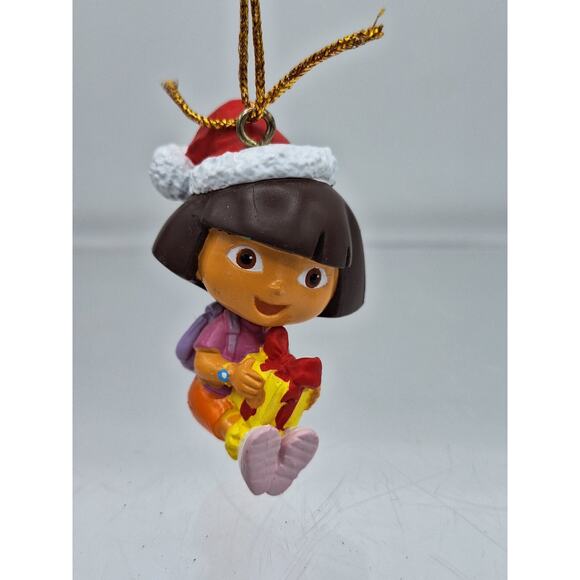 6 Dora The Explorer Christmas Ornaments Including Dora, Backpack, Swiper, Monkey - Picture 4 of 16